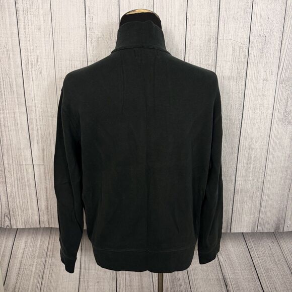 VTG Polo Ralph Lauren Men's Large Black 100% Cotton Full Zip Jacker - Picture 3 of 5